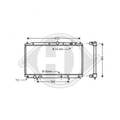 Diederichs DCM2454 Radiator, engine cooling DCM2454: Buy near me in Poland at 2407.PL - Good price!