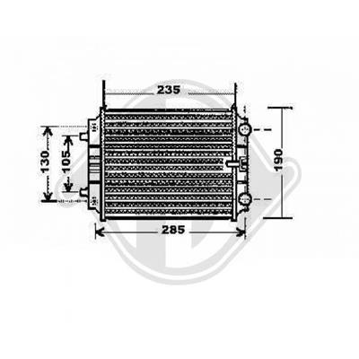 Diederichs DCM1493 Radiator, engine cooling DCM1493: Buy near me in Poland at 2407.PL - Good price!