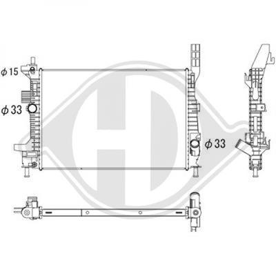 Diederichs DCM3866 Chłodnica, układ chłodzenia silnika DCM3866: Dobra cena w Polsce na 2407.PL - Kup Teraz!