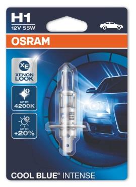 Osram 64150CBI-01B Лампа галогенна Osram Cool Blue Intense 12В H1 55Вт 64150CBI01B: Приваблива ціна - Купити у Польщі на 2407.PL!