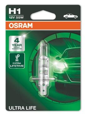 Osram 64150ULT-01B Halogen lamp Osram Ultra Life 12V H1 55W 64150ULT01B: Buy near me in Poland at 2407.PL - Good price!