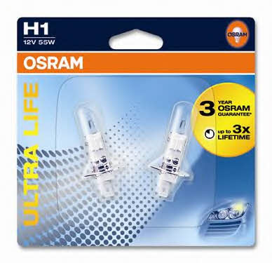  64150ULT-02B Лампа галогенная Osram Ultra Life 12В H1 55Вт 64150ULT02B: Отличная цена - Купить в Польше на 2407.PL!