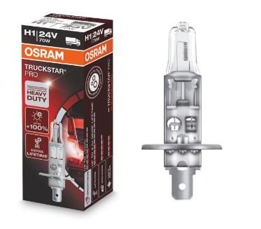 Osram 64155TSP Halogen lamp Osram Truckstar Pro +100% 24V H1 70W +100% 64155TSP: Buy near me in Poland at 2407.PL - Good price!