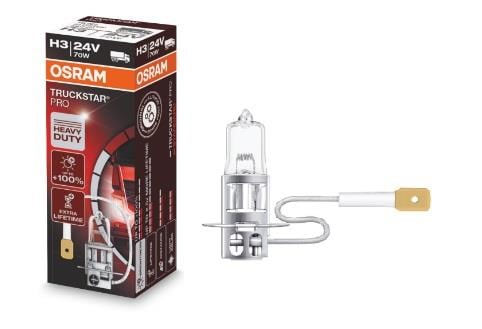 Osram 64156TSP Halogen lamp Osram Truckstar Pro +100% 24V H3 70W +100% 64156TSP: Buy near me in Poland at 2407.PL - Good price!