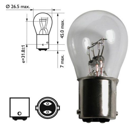 Koito 4531 Glow bulb P21/5W 12V 21/5W 4531: Buy near me in Poland at 2407.PL - Good price!