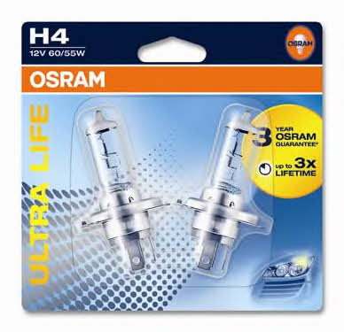  64193ULT-02B Лампа галогенная Osram Ultra Life 12В H4 60/55Вт 64193ULT02B: Отличная цена - Купить в Польше на 2407.PL!