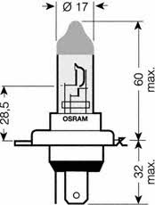 Halogenlampe Osram Ultra Life 12V H4 60&#x2F;55W Osram 64193ULT-HCB