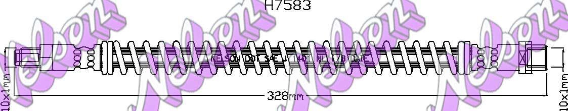 Brovex-Nelson H7583 Тормозной шланг H7583: Отличная цена - Купить в Польше на 2407.PL!