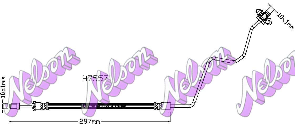 Brovex-Nelson H7557 Brake Hose H7557: Buy near me at 2407.PL in Poland at an Affordable price!