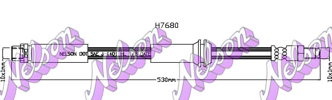 Brovex-Nelson H7680 Brake Hose H7680: Buy near me at 2407.PL in Poland at an Affordable price!