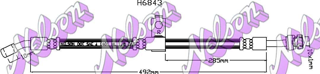 Brovex-Nelson H6843 Brake Hose H6843: Buy near me in Poland at 2407.PL - Good price!