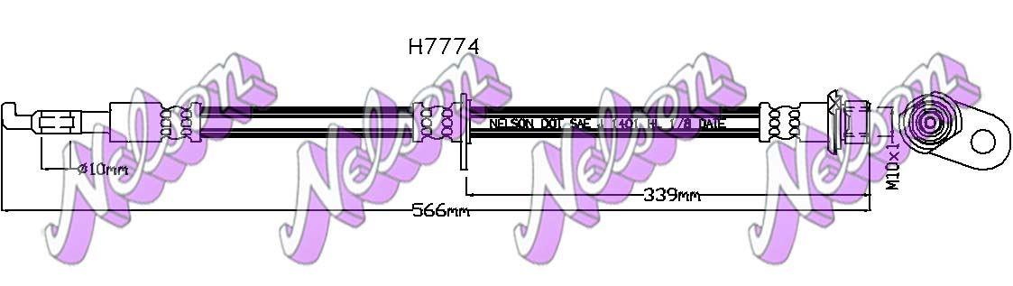 Brovex-Nelson H7774 Przewód hamulcowy elastyczny H7774: Atrakcyjna cena w Polsce na 2407.PL - Zamów teraz!