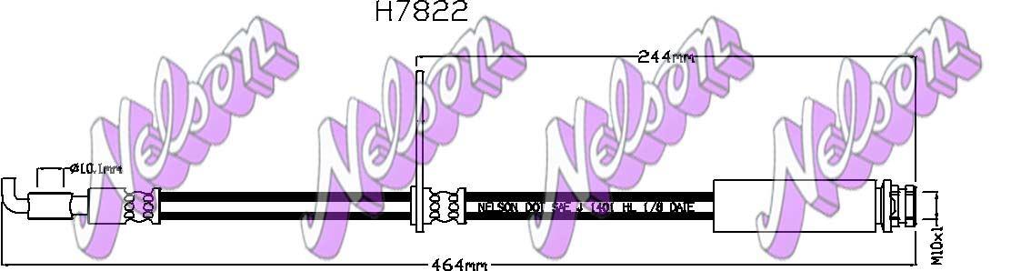 Brovex-Nelson H7822 Гальмівний шланг H7822: Приваблива ціна - Купити у Польщі на 2407.PL!