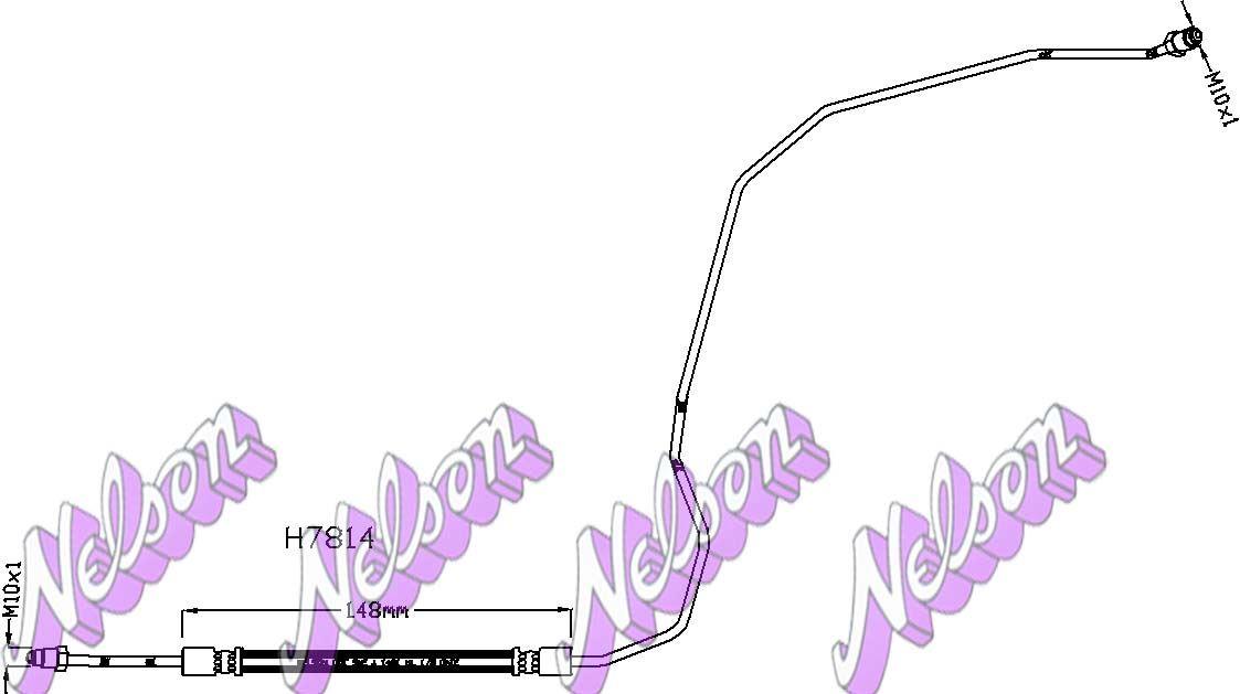 Brovex-Nelson H7814 Przewód hamulcowy elastyczny H7814: Dobra cena w Polsce na 2407.PL - Kup Teraz!