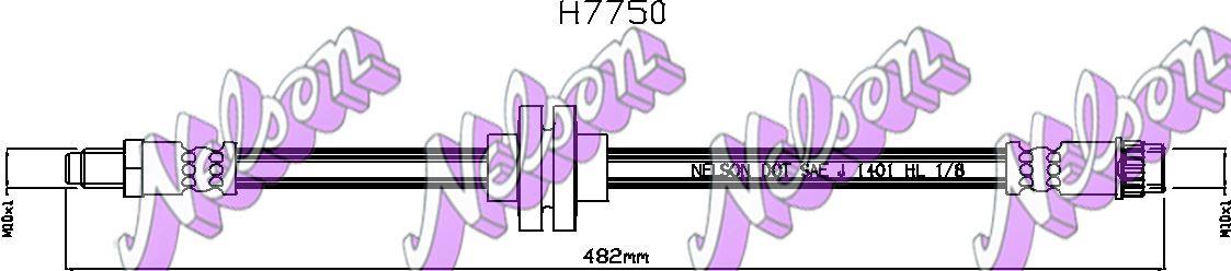 Brovex-Nelson H7750 Тормозной шланг H7750: Отличная цена - Купить в Польше на 2407.PL!