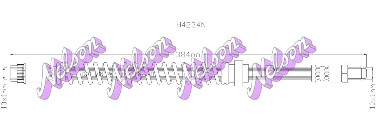 Brovex-Nelson H4234N Brake Hose H4234N: Buy near me at 2407.PL in Poland at an Affordable price!