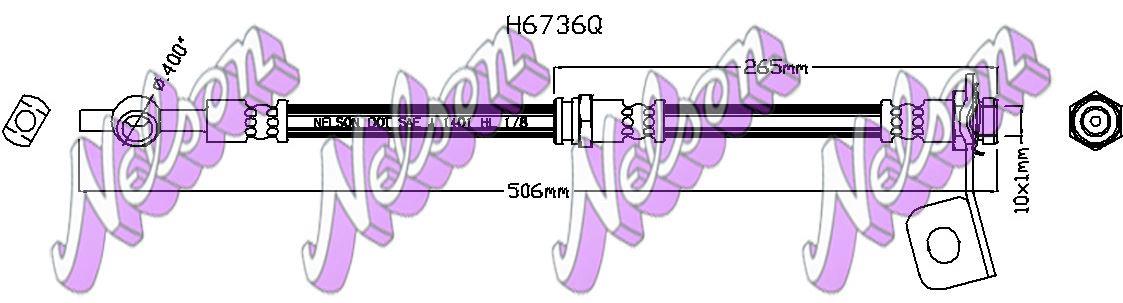 Brovex-Nelson H6736Q Гальмівний шланг H6736Q: Приваблива ціна - Купити у Польщі на 2407.PL!