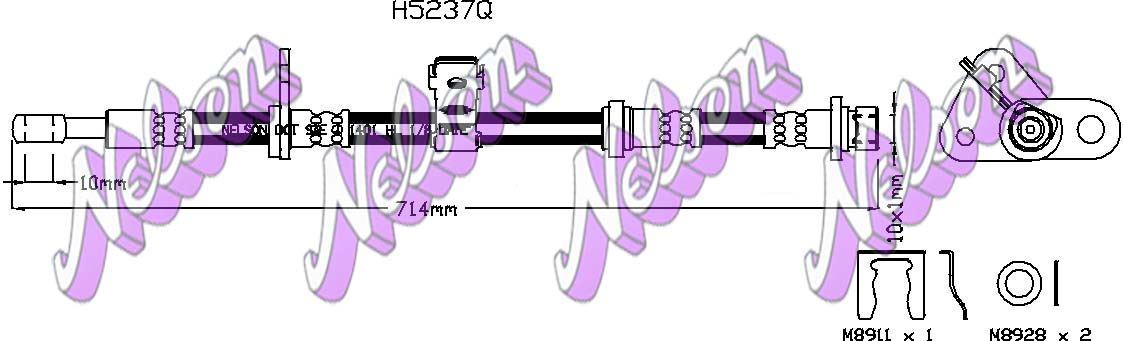 Brovex-Nelson H5237Q Гальмівний шланг H5237Q: Приваблива ціна - Купити у Польщі на 2407.PL!