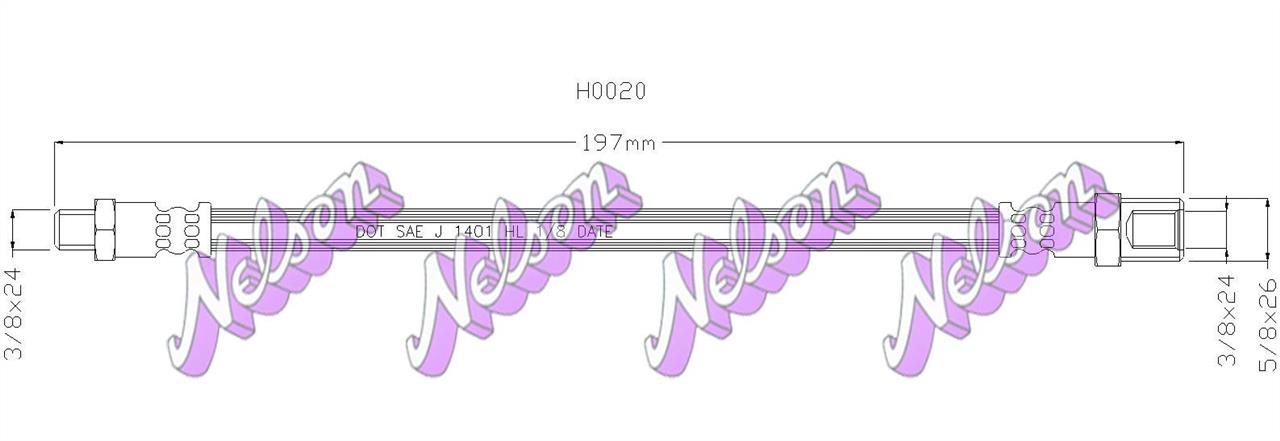 Brovex-Nelson H0020 Clutch hose H0020: Buy near me at 2407.PL in Poland at an Affordable price!