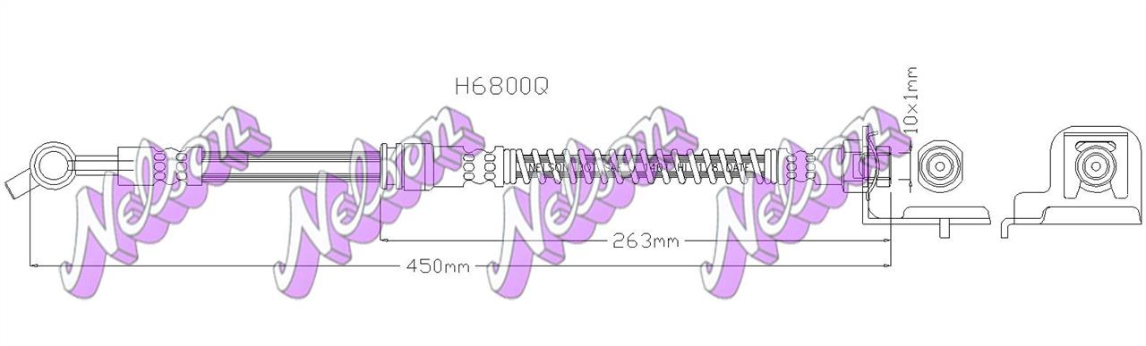 Brovex-Nelson H6800Q Bremsschlauch H6800Q: Kaufen Sie zu einem guten Preis in Polen bei 2407.PL!