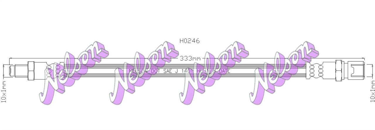 Brovex-Nelson H0246 Bremsschlauch H0246: Kaufen Sie zu einem guten Preis in Polen bei 2407.PL!