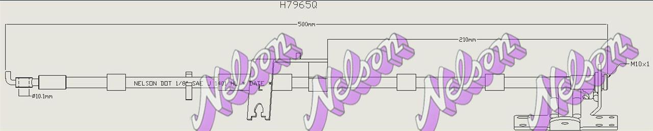 Brovex-Nelson H7965Q Гальмівний шланг H7965Q: Приваблива ціна - Купити у Польщі на 2407.PL!