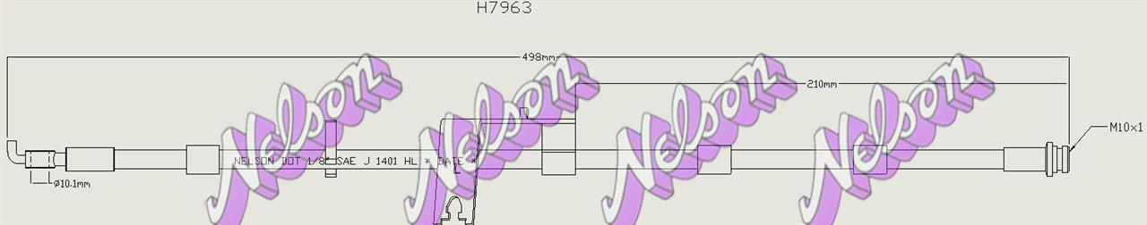 Brovex-Nelson H7963 Przewód hamulcowy elastyczny H7963: Dobra cena w Polsce na 2407.PL - Kup Teraz!