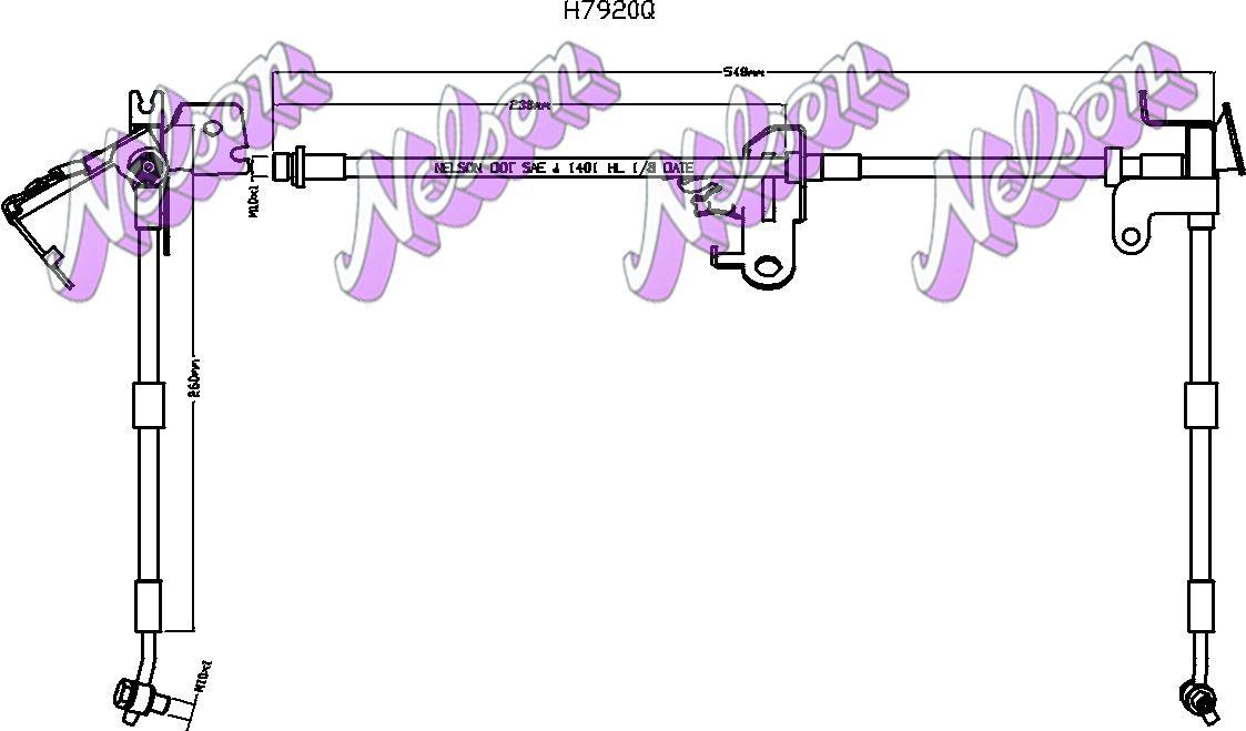 Brovex-Nelson H7920Q Тормозной шланг H7920Q: Отличная цена - Купить в Польше на 2407.PL!
