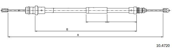 Cabor 10.4720 Linka hamulca tył 104720: Dobra cena w Polsce na 2407.PL - Kup Teraz!