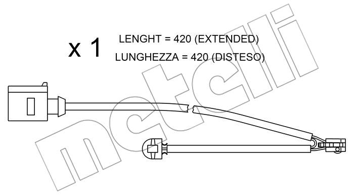 Metelli SU217 Warning contact, brake pad wear SU217: Buy near me at 2407.PL in Poland at an Affordable price!