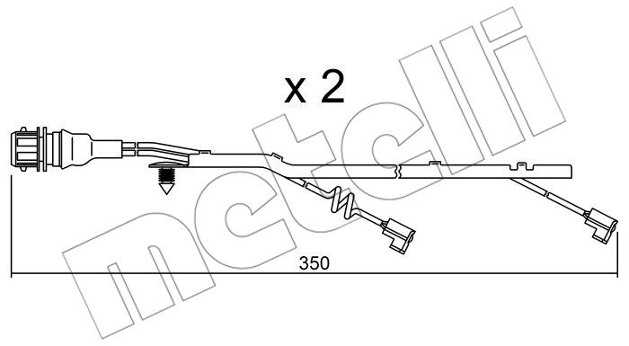Metelli SU182K Styk ostrzegawczy, zużycie okładzin hamulcowych SU182K: Dobra cena w Polsce na 2407.PL - Kup Teraz!
