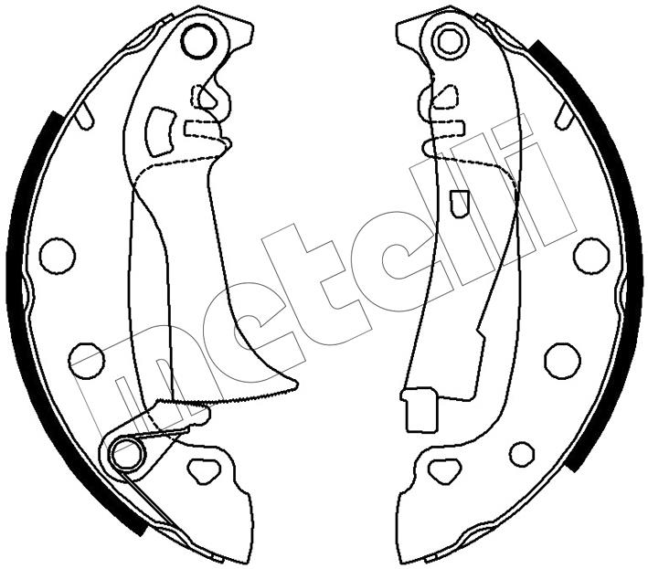 Metelli 530555 Brake shoe set 530555: Buy near me in Poland at 2407.PL - Good price!