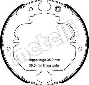 Metelli 530524 Feststellbremsbacken 530524: Kaufen Sie zu einem guten Preis in Polen bei 2407.PL!