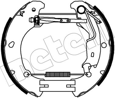 Metelli 510454 Brake shoe set 510454: Buy near me in Poland at 2407.PL - Good price!