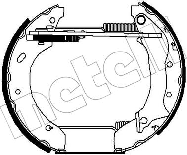 Metelli 510250 Brake shoe set 510250: Buy near me in Poland at 2407.PL - Good price!