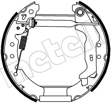 Metelli 510276 Brake shoe set 510276: Buy near me in Poland at 2407.PL - Good price!