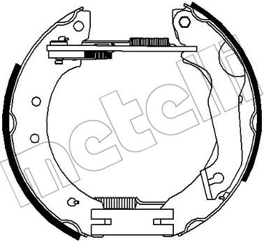 Metelli 510247 Колодки тормозные барабанные, комплект 510247: Купить в Польше - Отличная цена на 2407.PL!