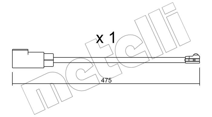 Metelli SU329 Czujnik zużycia klocków hamulcowych SU329: Dobra cena w Polsce na 2407.PL - Kup Teraz!