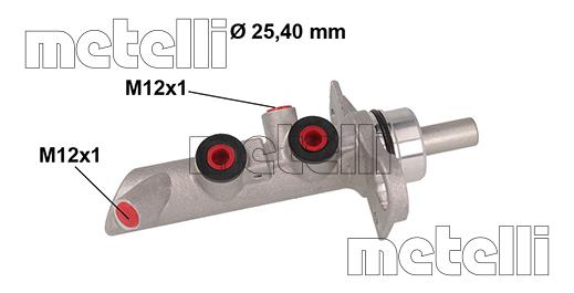 Metelli 05-0891 Brake Master Cylinder 050891: Buy near me in Poland at 2407.PL - Good price!