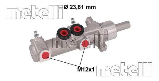 Metelli 05-0901 Brake Master Cylinder 050901: Buy near me in Poland at 2407.PL - Good price!