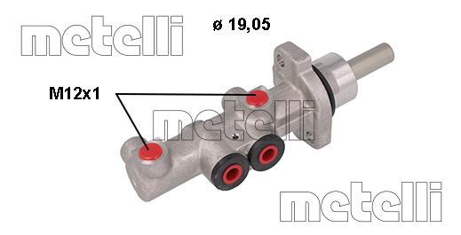 Metelli 05-1117 Brake Master Cylinder 051117: Buy near me in Poland at 2407.PL - Good price!