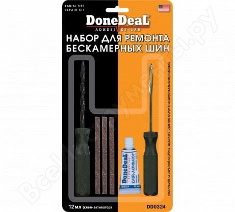 Done Deal DD0324 Tire repair kit 6 pr: harnesses, awl, rasp, glue DD0324: Buy near me in Poland at 2407.PL - Good price!