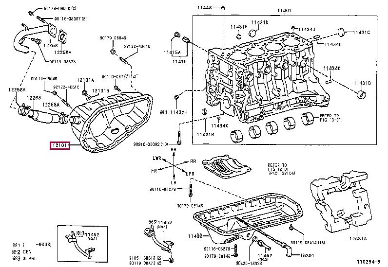 Toyota 12101-76050 Oil Pan 1210176050: Buy near me in Poland at 2407.PL - Good price!