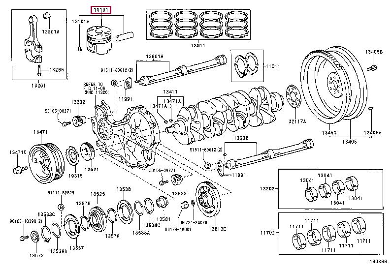 Toyota 13104-30020 Поршень 1310430020: Отличная цена - Купить в Польше на 2407.PL!