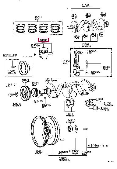 Toyota 13105-31021 Kolben 1310531021: Kaufen Sie zu einem guten Preis in Polen bei 2407.PL!