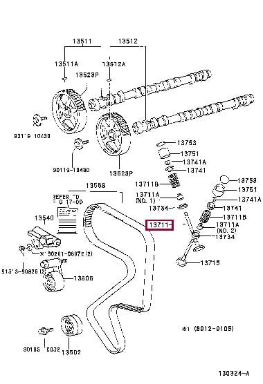 Toyota 13711-88362 Intake valve 1371188362: Buy near me in Poland at 2407.PL - Good price!