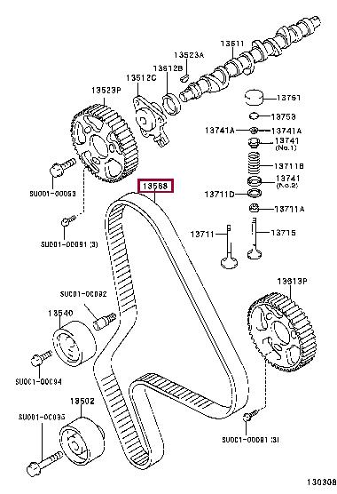 Toyota SU001-00085 Steuerungseinrichtungsriemen SU00100085: Bestellen Sie in Polen zu einem guten Preis bei 2407.PL!