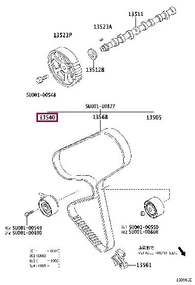 Toyota SU001-00543 Spannrolle, zahnriemen SU00100543: Kaufen Sie zu einem guten Preis in Polen bei 2407.PL!