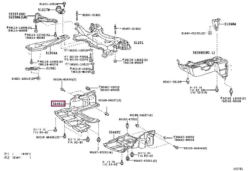 Toyota 51410-02020 Кожух двигуна 5141002020: Приваблива ціна - Купити у Польщі на 2407.PL!