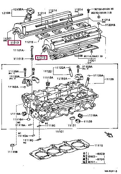 Toyota 11213-74010 Profiled gasket 1121374010: Buy near me in Poland at 2407.PL - Good price!